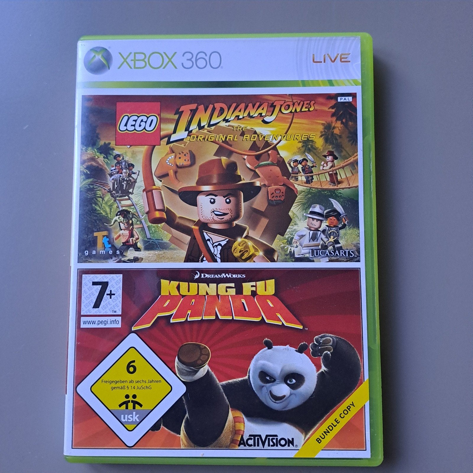 LEGO Indiana Jones en Kung Fu Panda, Spelcomputers en Games, Games | Xbox 360, Avontuur en Actie, 2 spelers, Ophalen of Verzenden