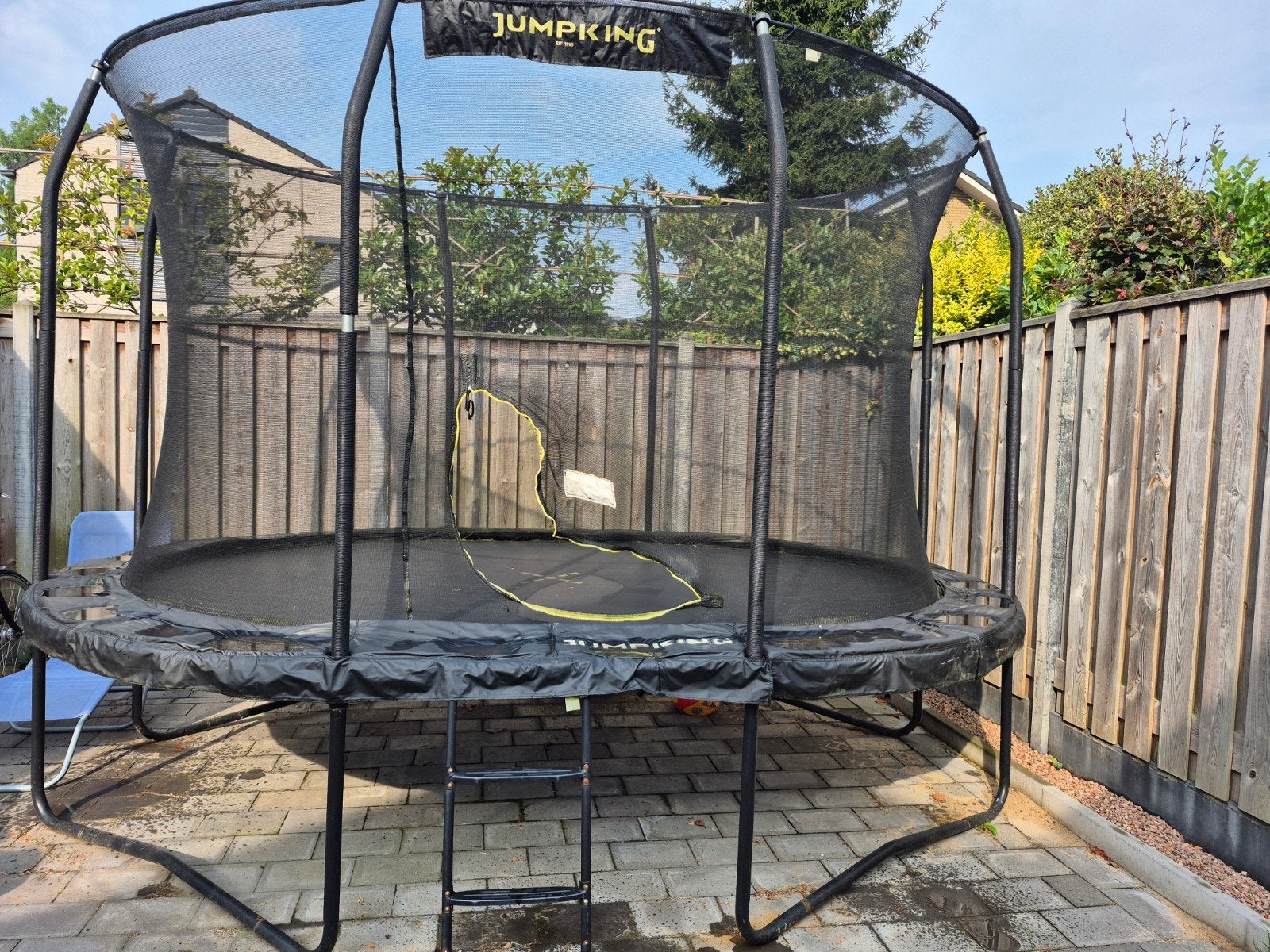 JumpKing Trampoline met Veiligheidsnet en Nieuw Springdoek, Ophalen, Nieuw