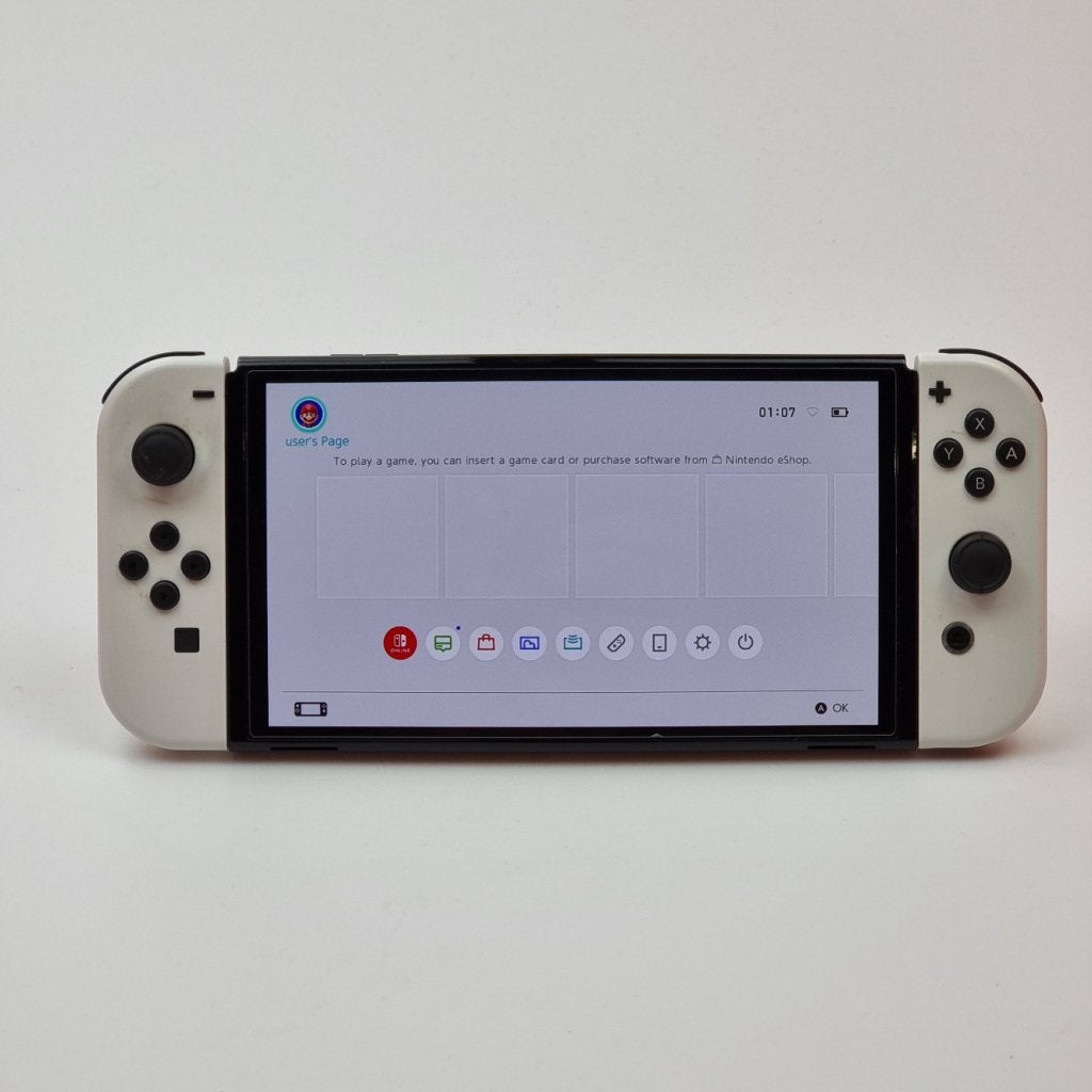Nintendo Switch Oled 192GB Wit | Nette Staat, Nintendo, Zo goed als nieuw, Support@nintendo.com, 11-1 Hokotate-cho, Kamitoba, Minami-ku
Kyoto 601-8501
Japan