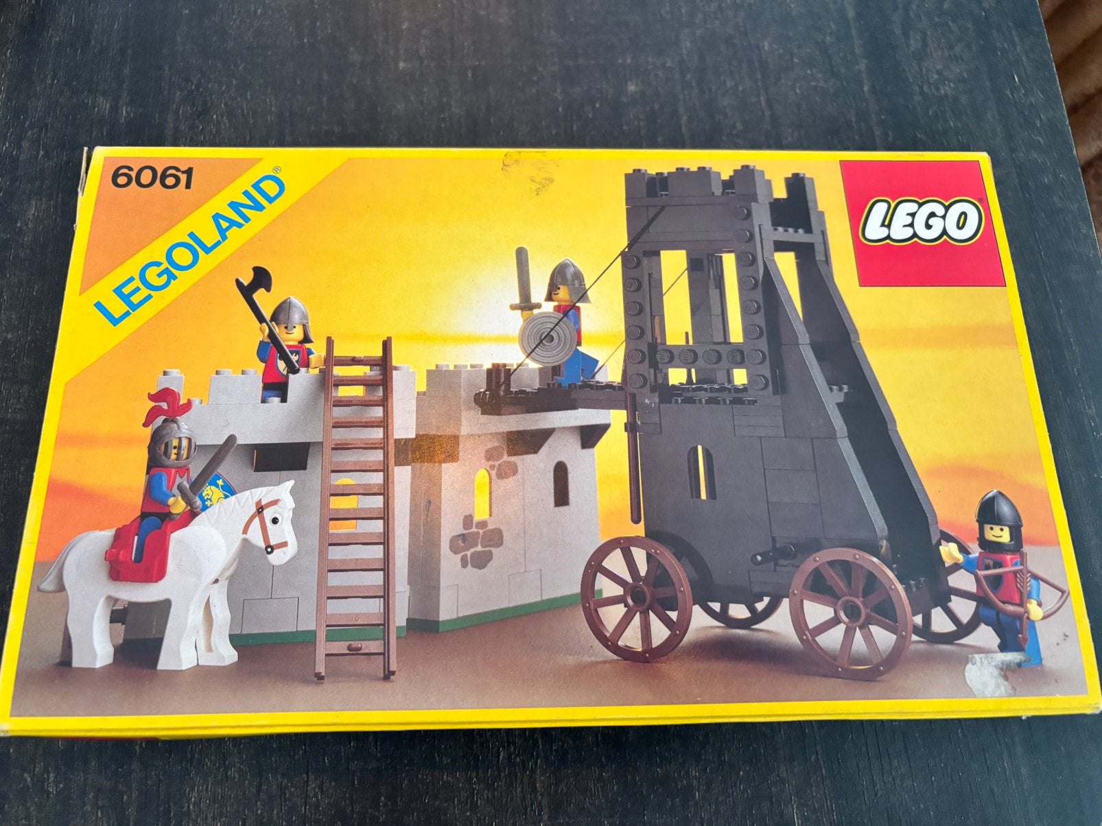 Lego lege doos 6061 siege tower, Gebruikt, Lego, Overige typen, Ophalen of Verzenden