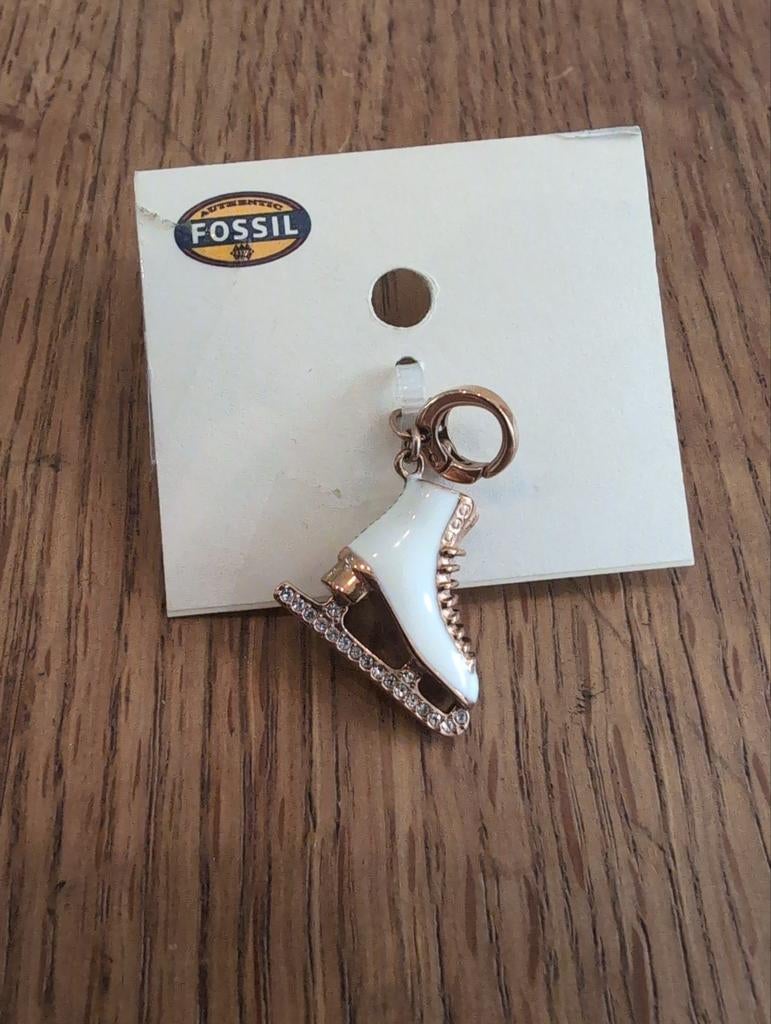 Fossil Bedel Schaats met Strass - Nieuw, Overige merken, Glas of Kristal, Nieuw, Ophalen of Verzenden