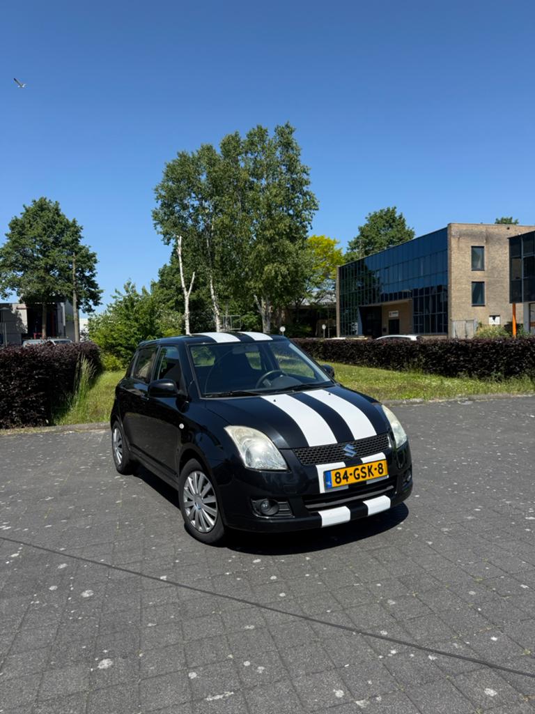 Suzuki Swift 1.3 5D 2008 Zwart Keyless, Auto's, Suzuki, Bedrijf, Swift, Benzine, C, Hatchback, Handgeschakeld, Origineel Nederlands