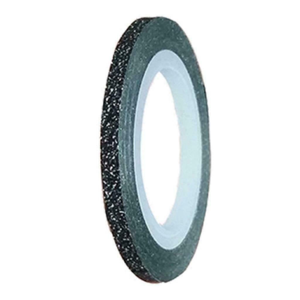 Striping tape GLITTER ZWART, 3 mm, Zwart, Nieuw, Ophalen of Verzenden, Handen en Nagels