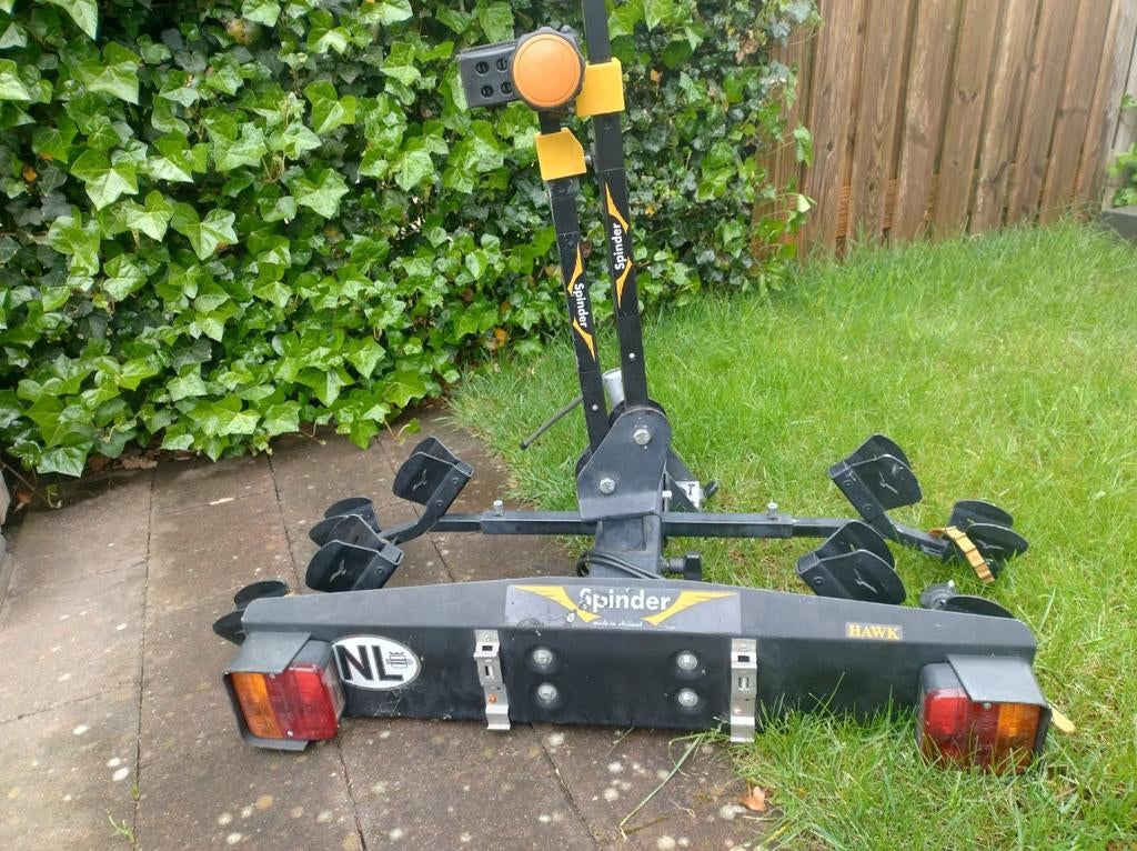 Spinder Hawk Trekhaak Fietsendrager - Gebruikt, Auto diversen, Fietsendragers, Ophalen, 2 fietsen, Gebruikt, Trekhaakdrager