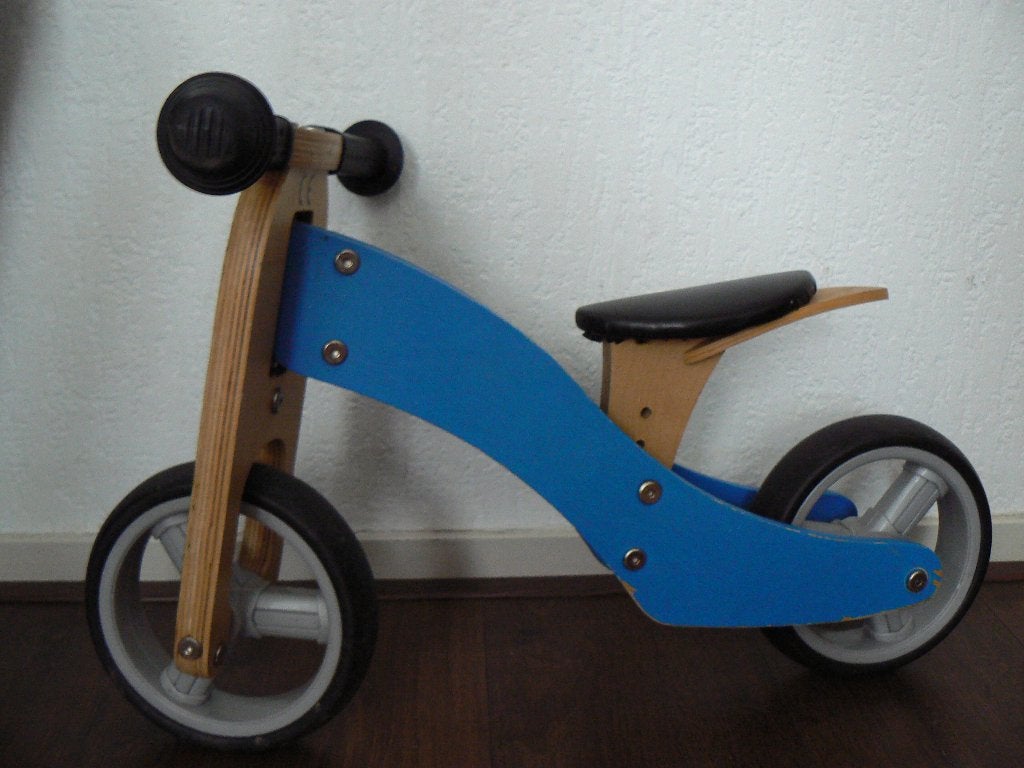 houten loopfietsje, Ophalen, Gebruikt