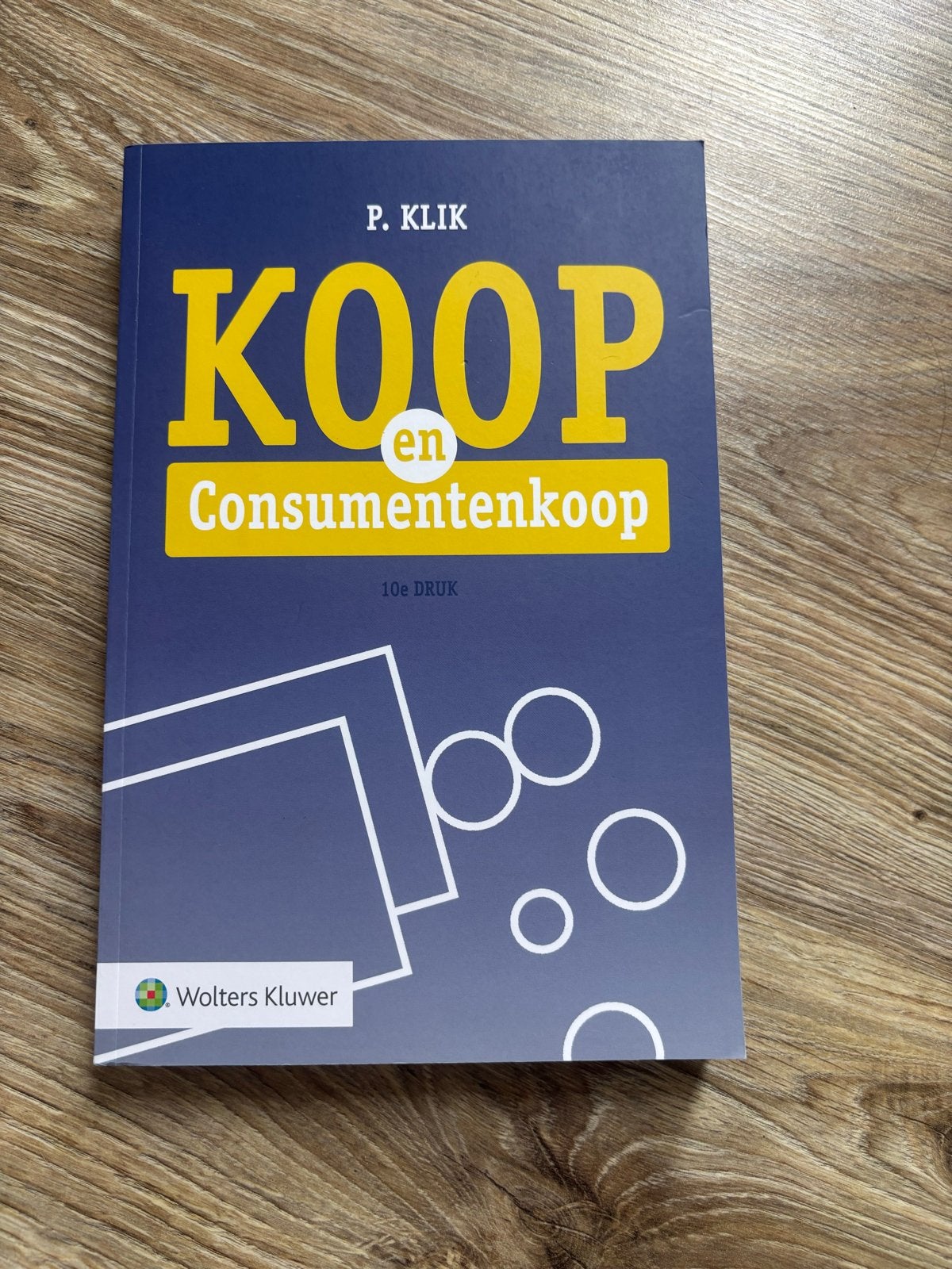 Koop en Consumentenkoop - P. Klik (10e druk), Ophalen of Verzenden, Gamma, Zo goed als nieuw, WO
