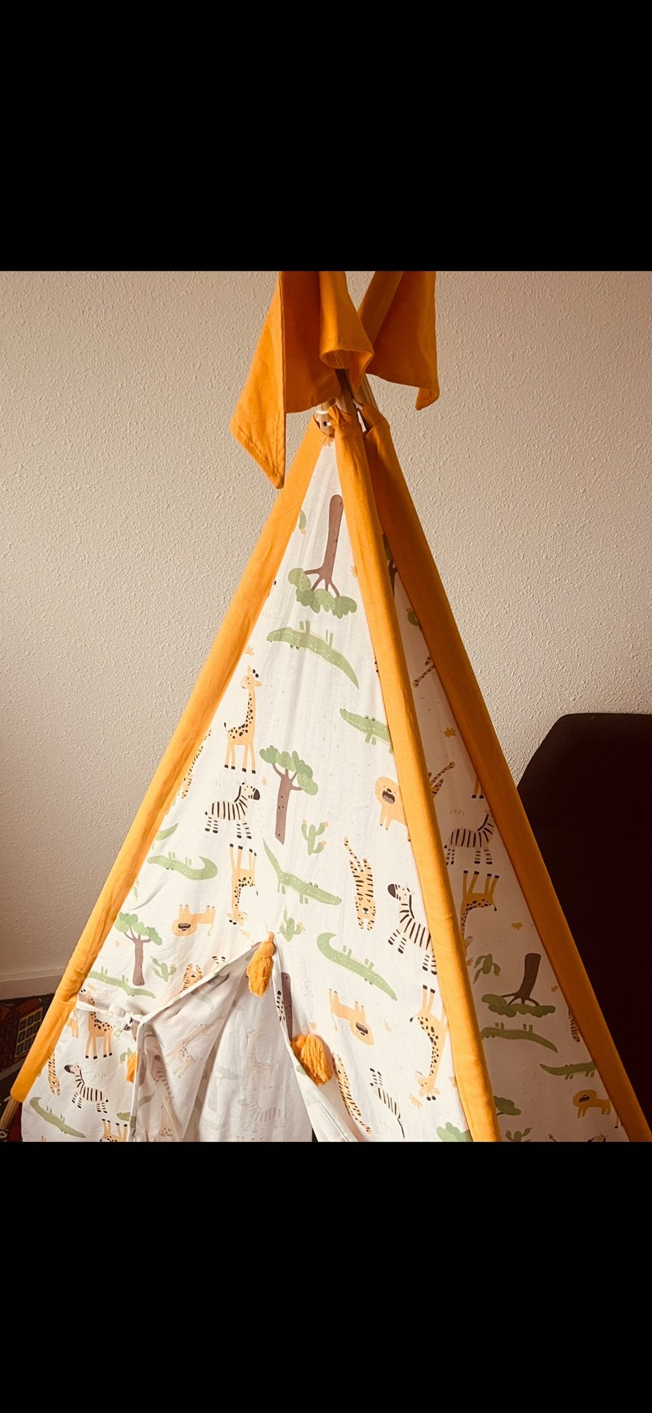Leuke Tipi tent met dierenprint voor kinderen, Ophalen, Gebruikt, Overige materialen
