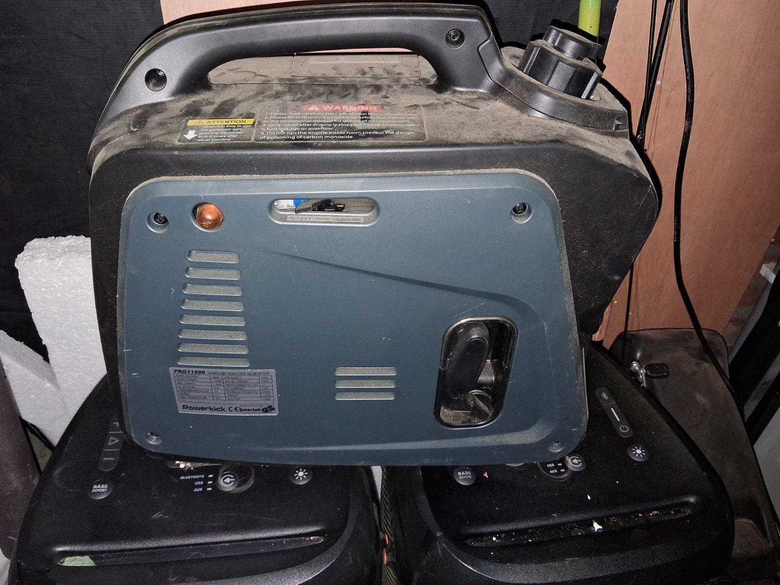 Powerkick Aggregaat 1200W - Zo goed als nieuw, Doe-het-zelf en Verbouw, Ophalen, Zo goed als nieuw, Minder dan 5 kVA, Benzine
