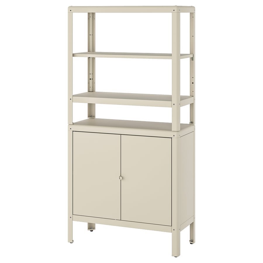 IKEA KOLBJÖRN kast met deuren – beige, Ophalen, Zo goed als nieuw