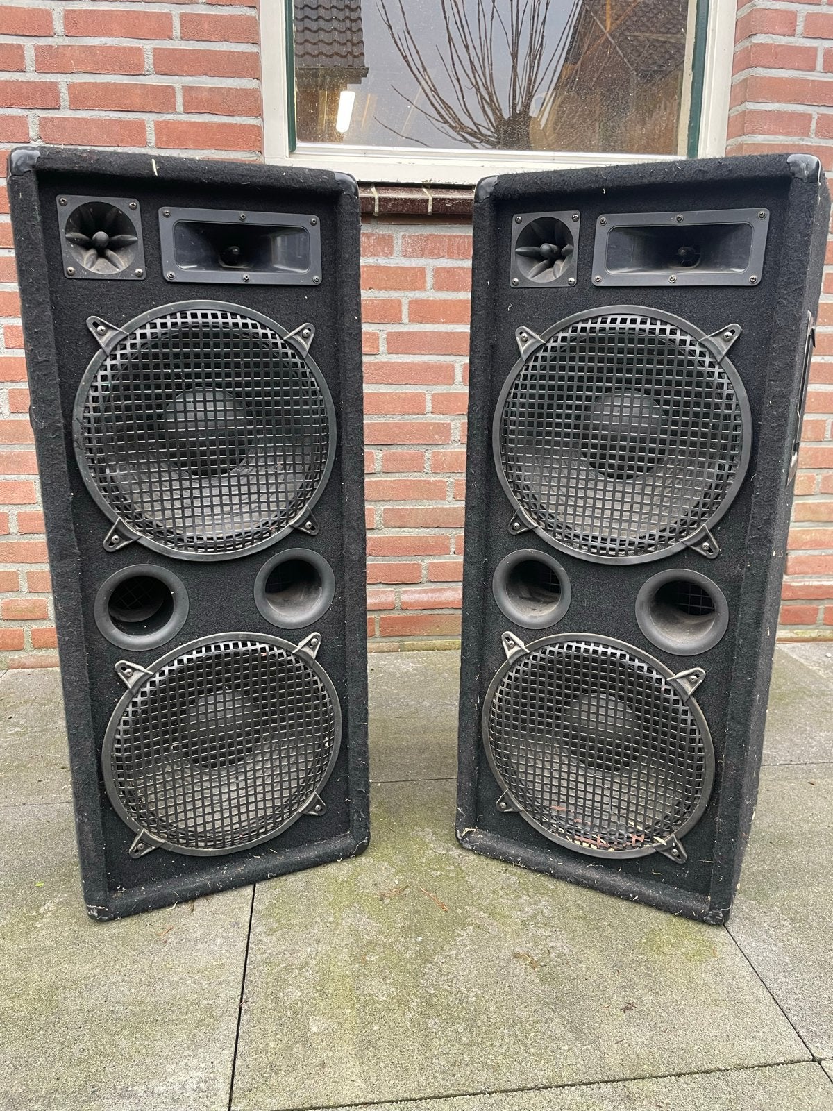 Omnitronic DX-2222 800W 3-weg luidsprekers (set van 2), Vloerstaande luidspreker, Gebruikt, Geschikt voor surround/home cinema