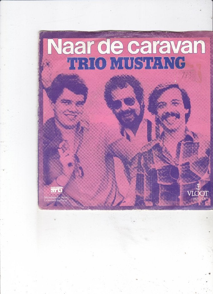 Single Trio Mustang - Naar de caravan, Ophalen of Verzenden, Gebruikt, 7 inch, Nederlandstalig