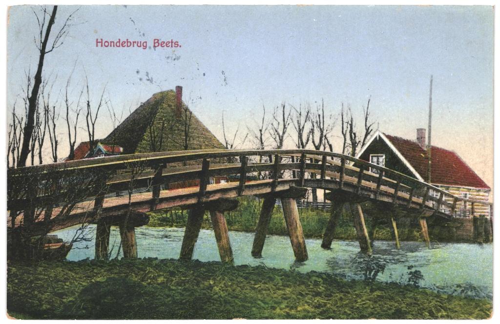 700045 Beets NH 1943 Hondebrug Gelopen met postzegel, Verzamelen, Ophalen of Verzenden, 1940 tot 1960, Gelopen, Noord-Holland