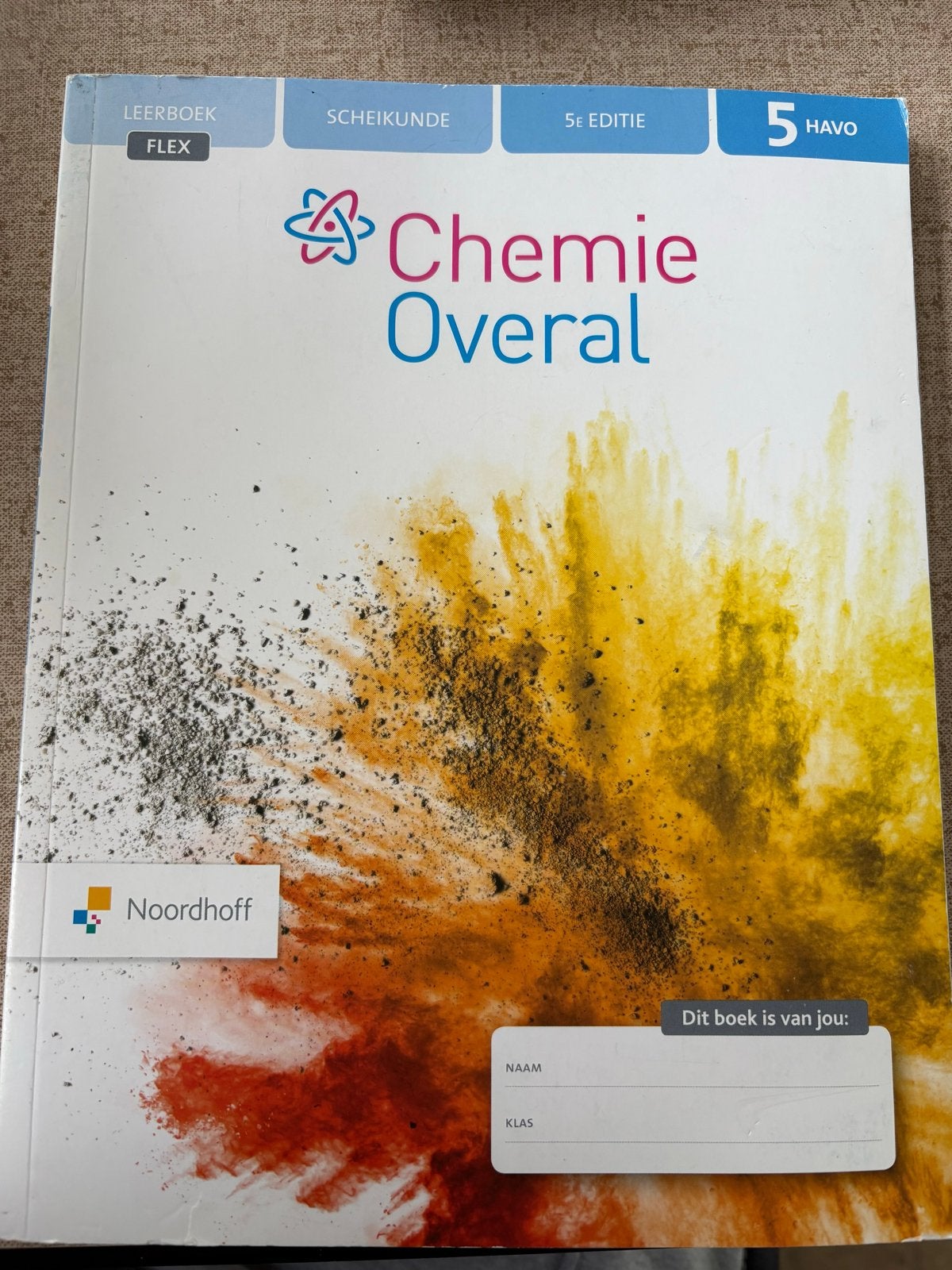 Chemie Overal 5 Havo - Leerboek Scheikunde 5e editie, Boeken, Ophalen of Verzenden, Zo goed als nieuw, HAVO, Scheikunde