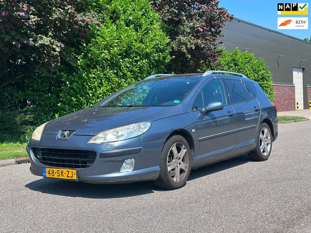 Peugeot 407 SW 2.2-16V XS Automaat*Cruise*Trekhaak*Airco*Par, Gebruikt, 2230 cc, 4 cilinders, 163 pk