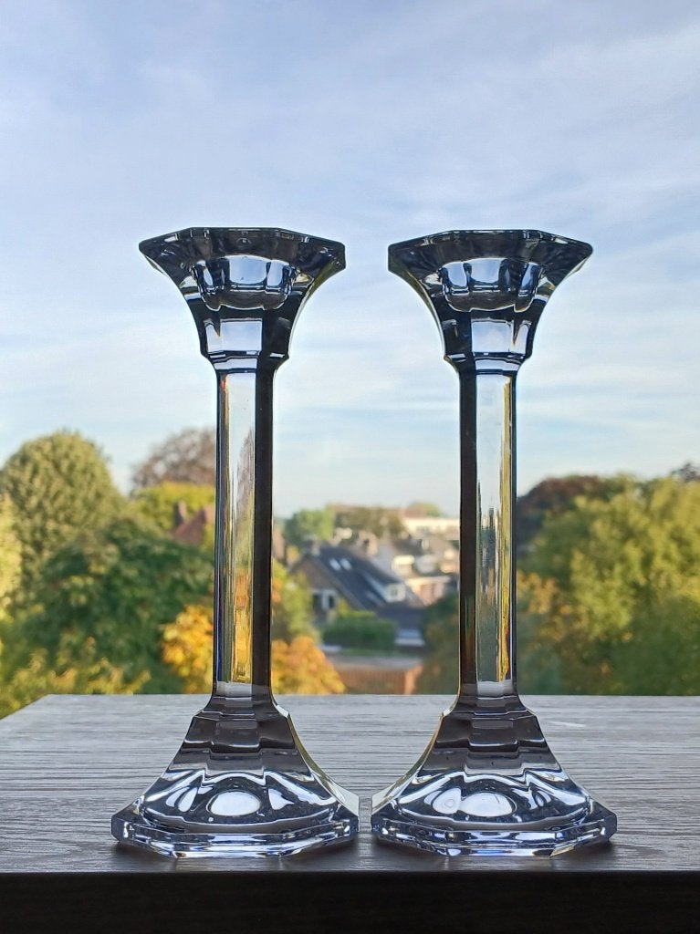 Stel Kandelaars Kristal Villeroy & Boch, Ophalen of Verzenden, Kristal