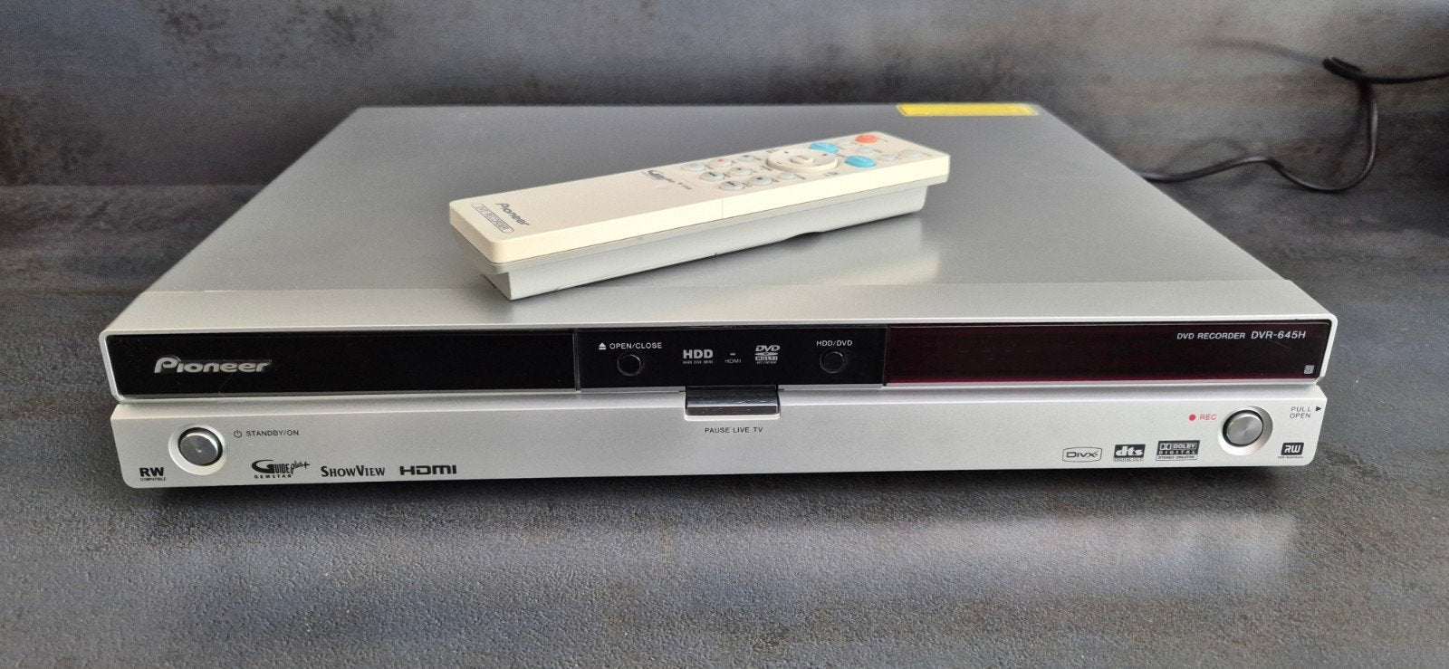 Pioneer DVR-645H DVD-recorder met harddisk en afstandb., Audio, Tv en Foto, Ophalen, Gebruikt, Met harddisk, Dvd-recorder