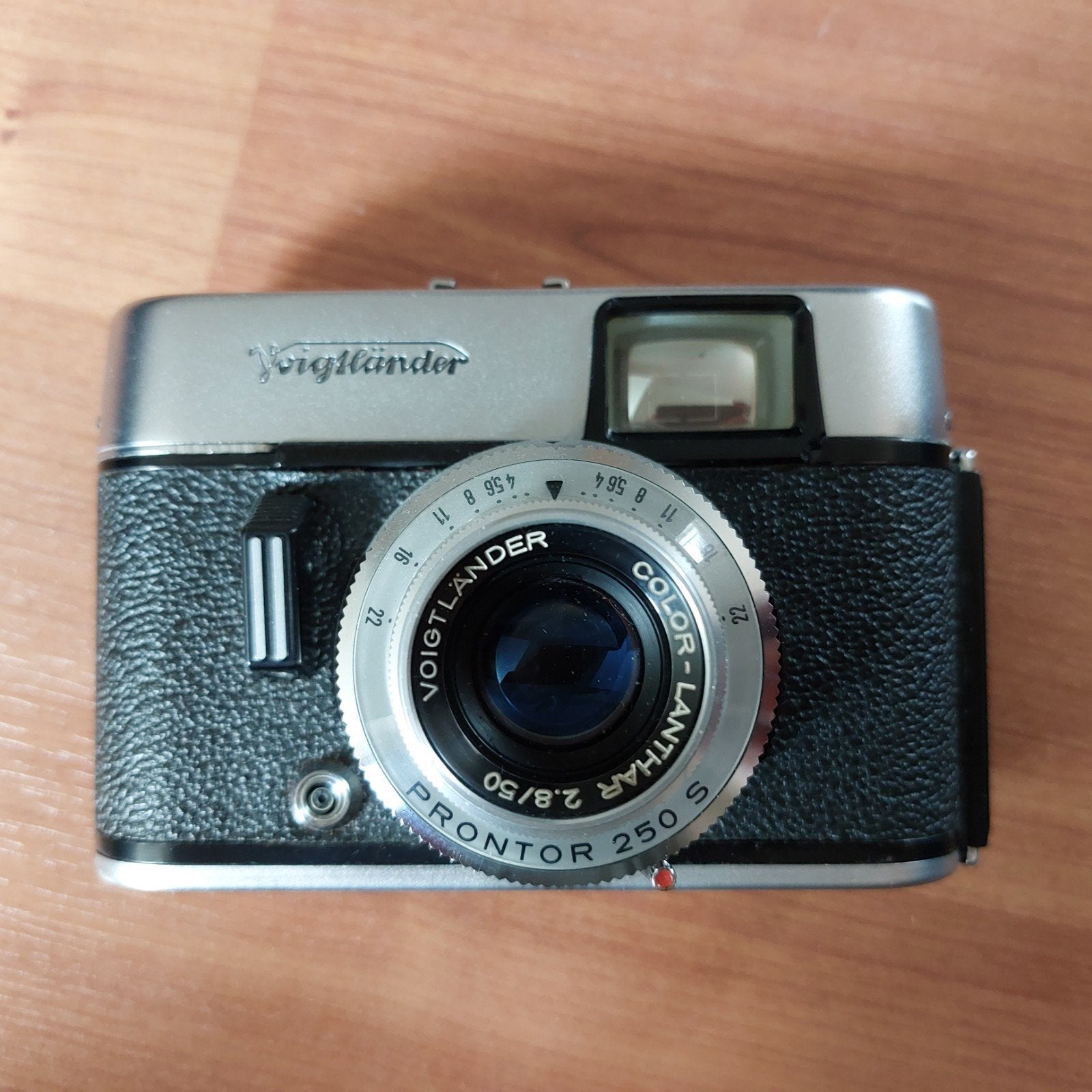 Voigtländer Vito C met Color-Lanthar 2.8/50 lens, Ophalen of Verzenden, Gebruikt, Compact, Overige Merken