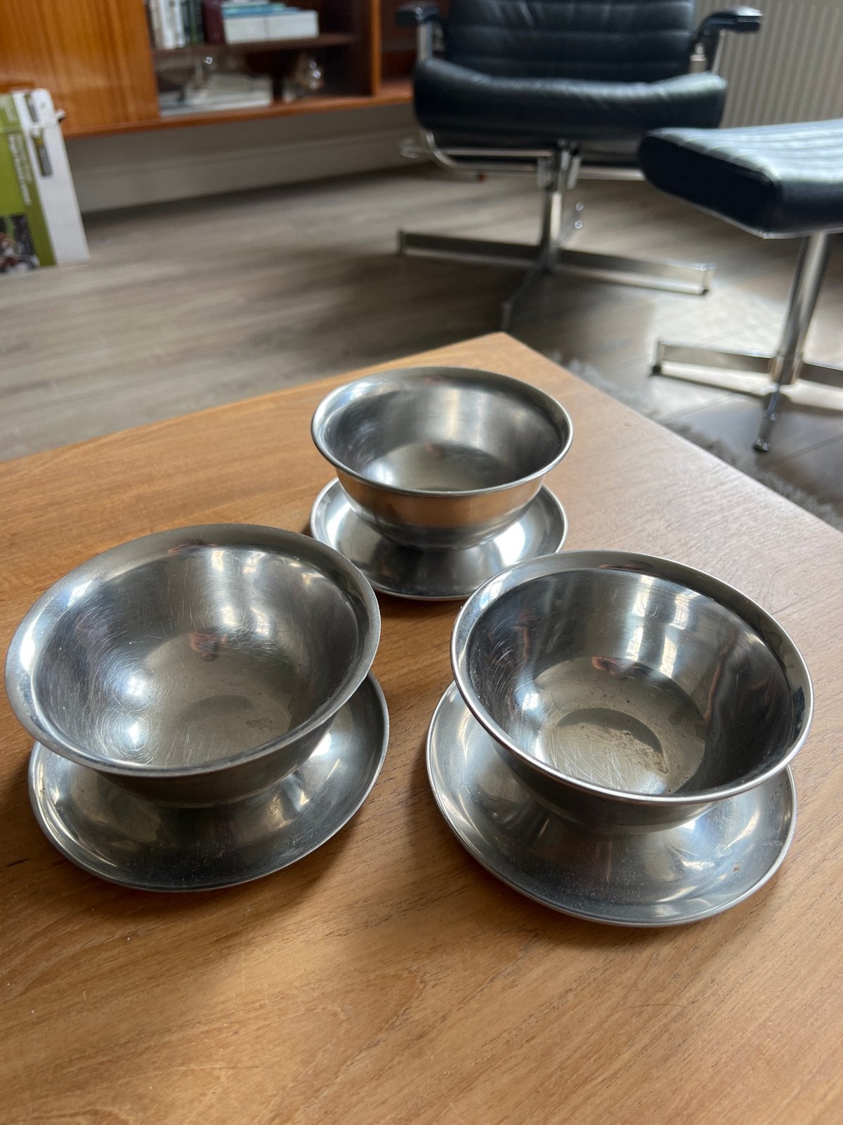 Leuke RVS bakjes voor whipped butter of sausjes, Ophalen, Zilver, Metaal, Overige typen