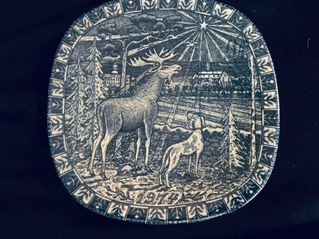 Twee Kerst wandborden van Rorstrand  Zweden, Antiek en Kunst, Ophalen of Verzenden