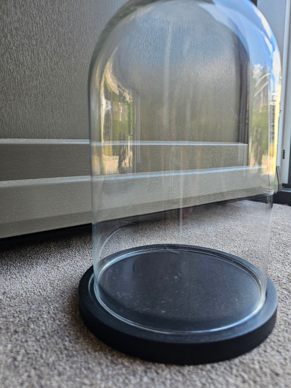 Glazen stolp - 24 cm hoog, 15 cm breed, Glas, Ophalen, Gebruikt, Met voet
