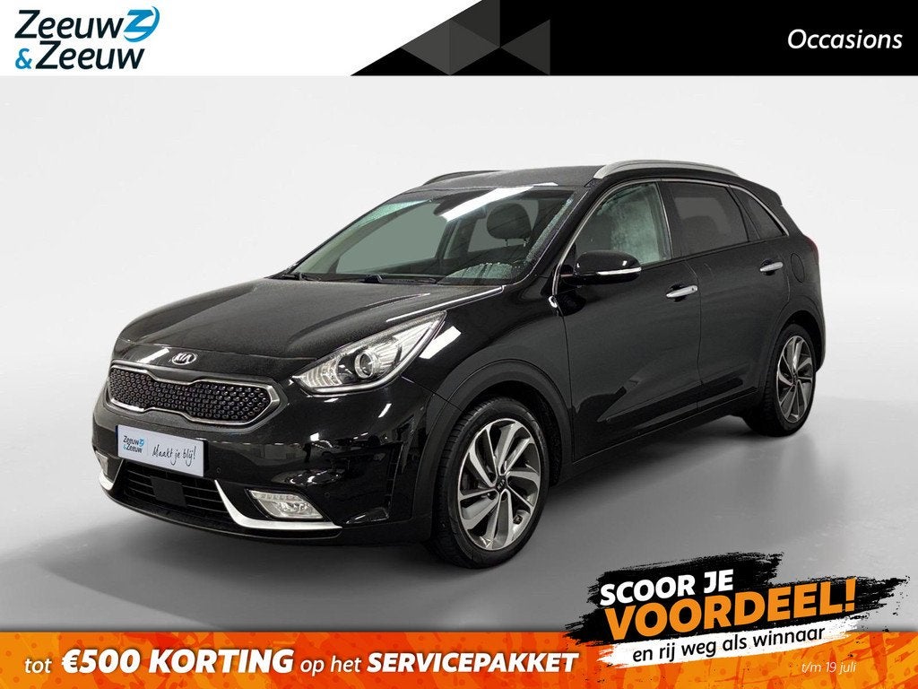 Kia Niro 1.6 GDi Hybrid ExecutiveLine AUTOMAAT AIRCO CAMERA, Auto's, Kia, 12 maanden, Gebruikt, LED verlichting, Leder