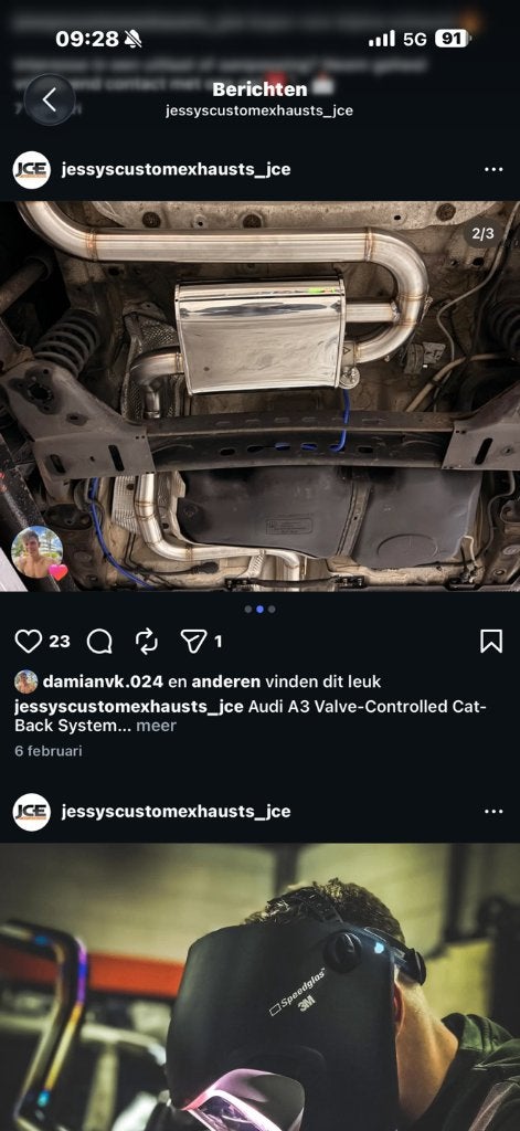 Complete RVS uitlaat audi a3, Ophalen, Nieuw, Audi