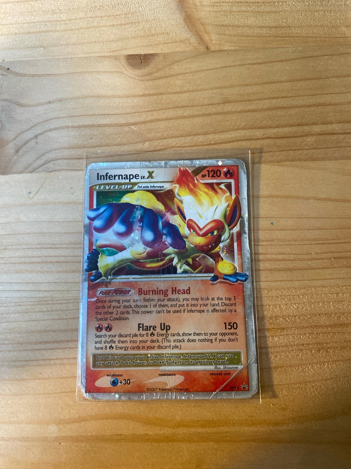 Infernape X Pokémon Kaart - Zeldzaam en Authentiek, Ophalen of Verzenden, Gebruikt, Losse kaart