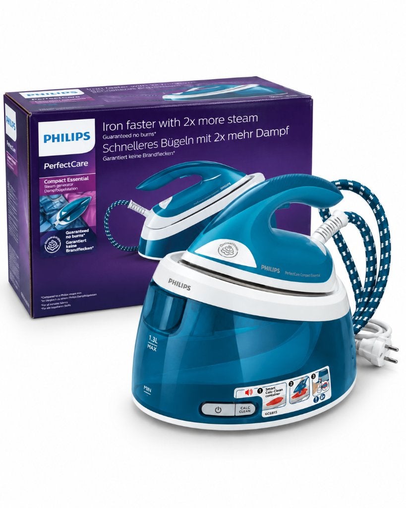 Philips PerfectCare Compact Essential GC6815 Stoomgenerator, Strijkijzer met snoer, ., Ophalen of Verzenden, Zo goed als nieuw