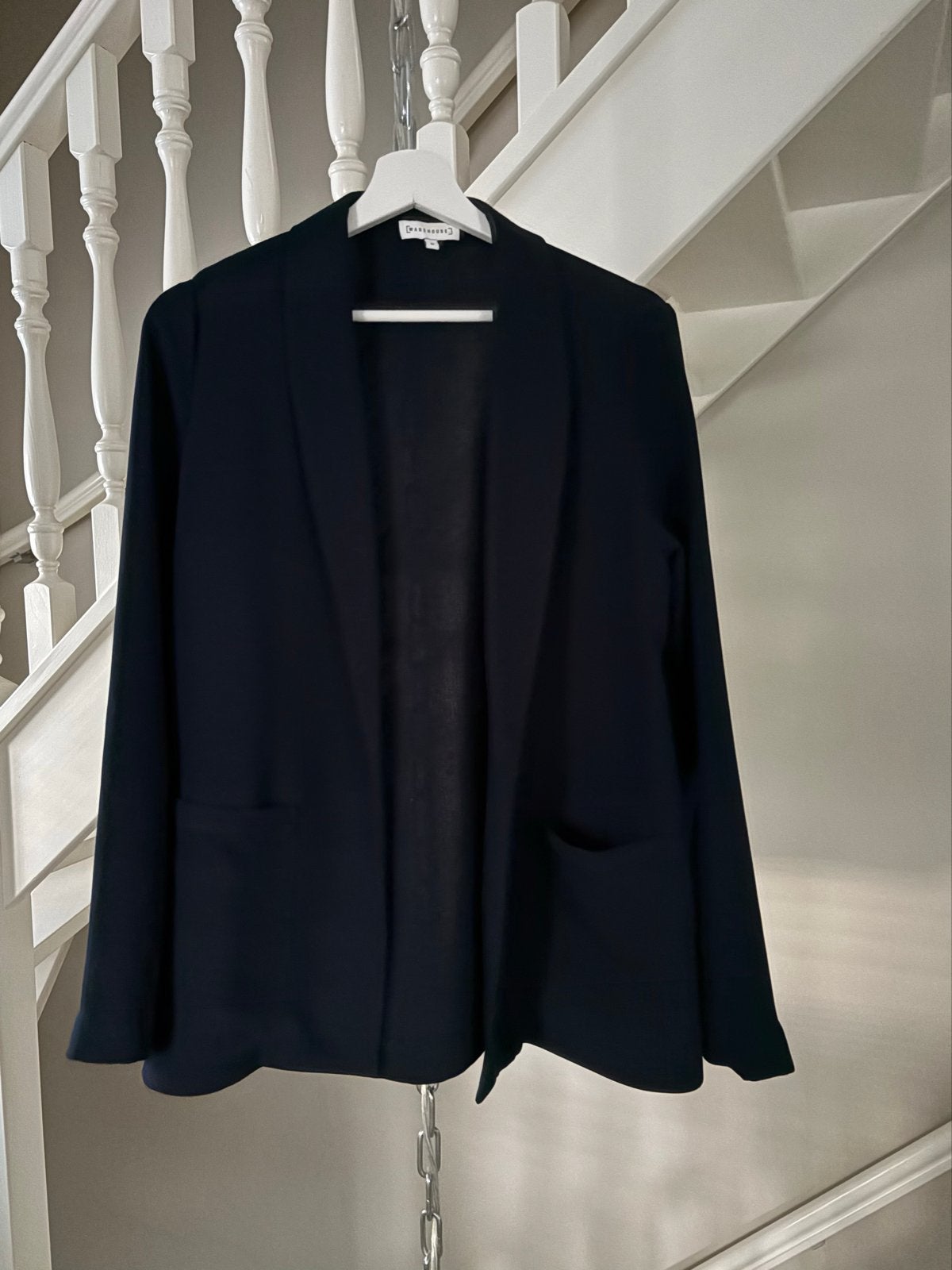 Jasje blazer Warehouse Donkerblauw Maat 38/40 (M), Maat 38/40 (M), Blauw, Ophalen of Verzenden, Zo goed als nieuw