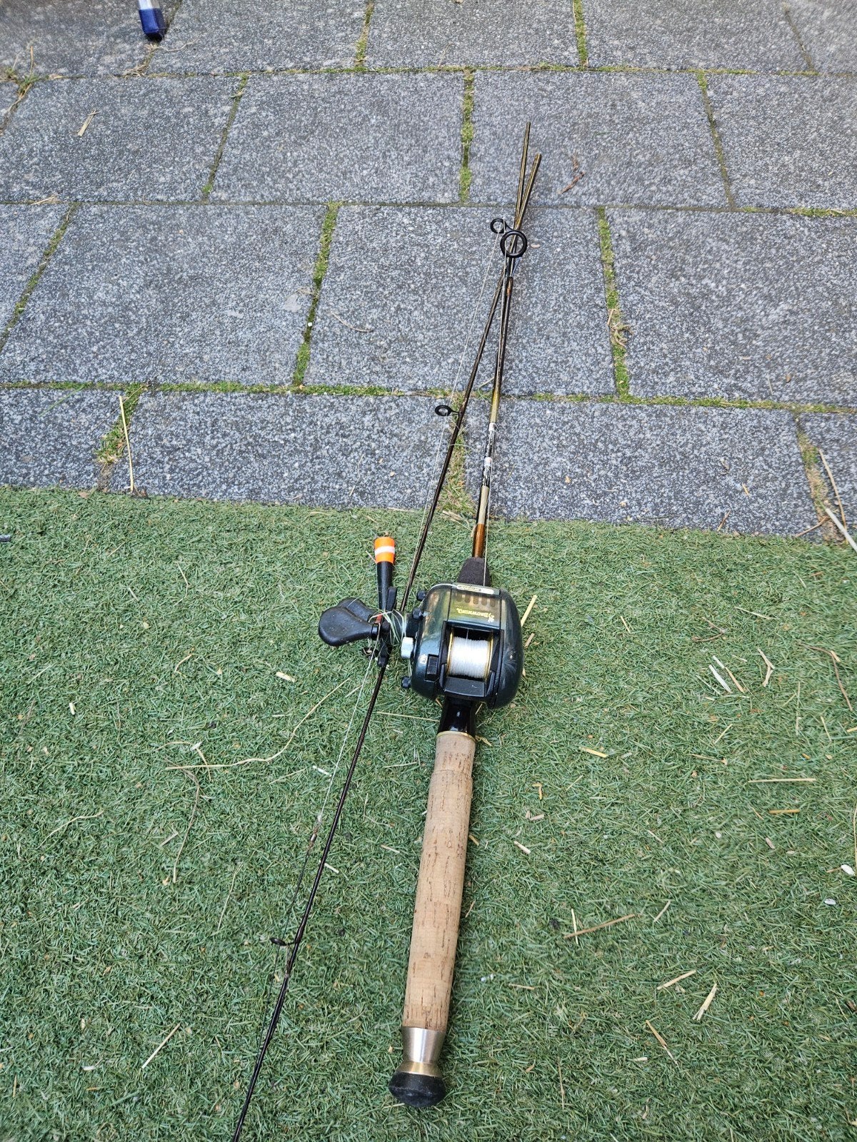 Browning Aggressor Black Star CM werphengel met molen, Watersport en Boten, Ophalen of Verzenden, Gebruikt, Complete hengel