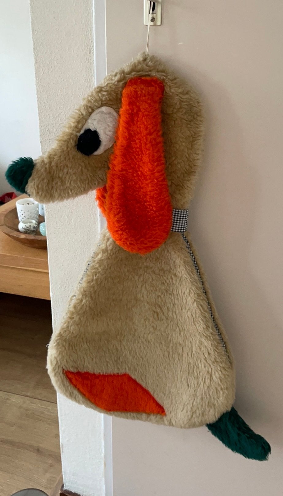 Vintage opberg zak hond tas retro pyjamazak, Ophalen of Verzenden, Huis en Inrichting