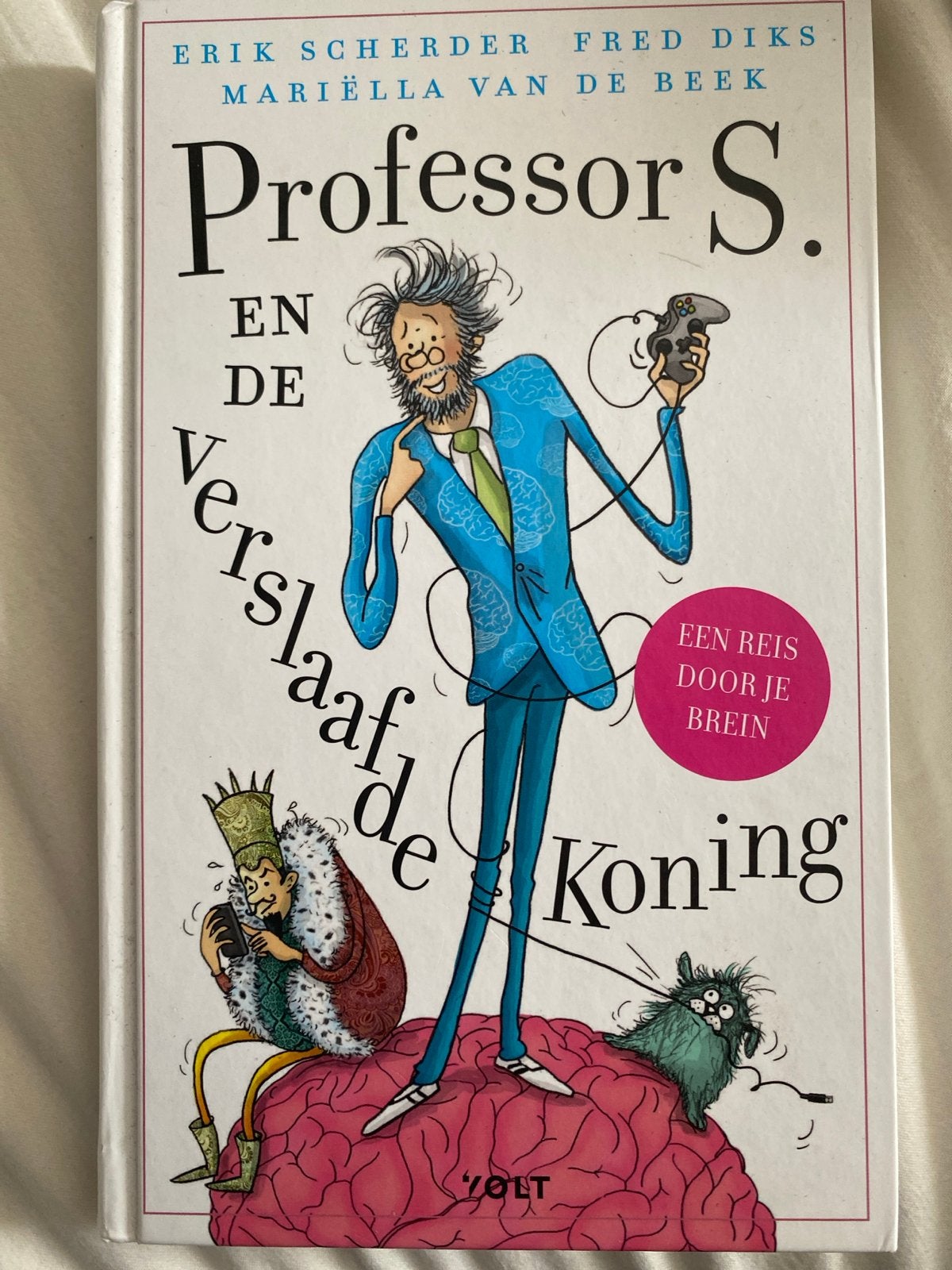 Professor S. en de Verslaafde Koning - Erik Scherder, Boeken, Ophalen of Verzenden, Zo goed als nieuw, Non-fictie