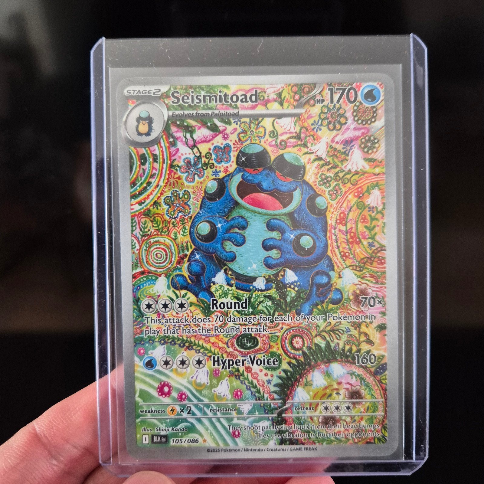 Seismitoad EX 105/086, Ophalen of Verzenden, Zo goed als nieuw, Losse kaart, Foil