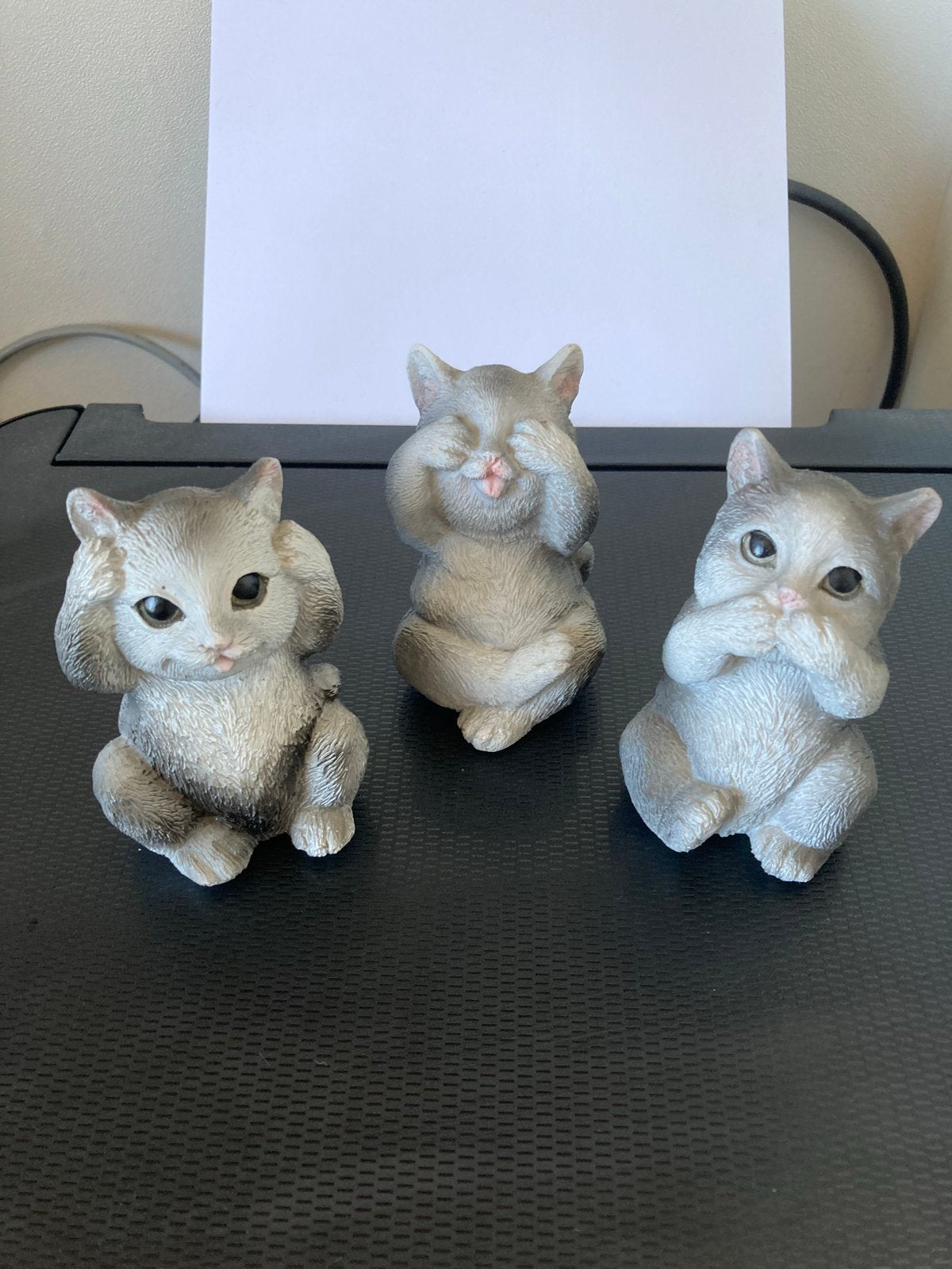 Kattenbeeldjes: Horen, Zien en Zwijgen - Perfecte Staat, Ophalen of Verzenden, Zo goed als nieuw, Dier