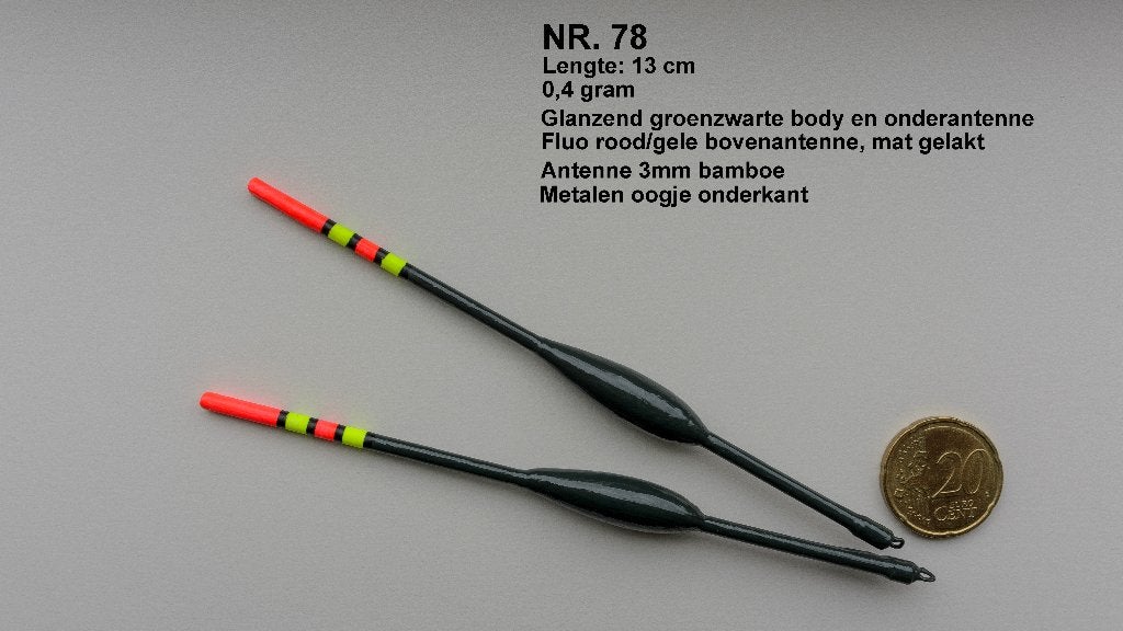 KARPERDOBBER HANDBUILT NR. 78 / 0,4 gram, Watersport en Boten, Ophalen of Verzenden, Nieuw, Dobber of Lood