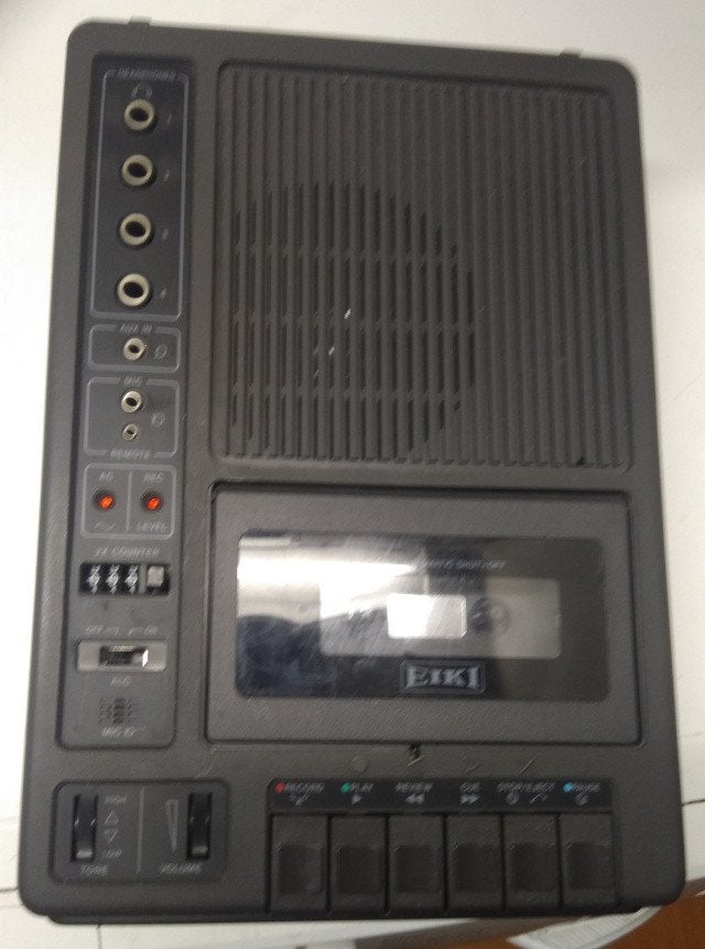 Eiki 3279 portable mono cassetterecorder, Ophalen of Verzenden, Enkel, Overige merken