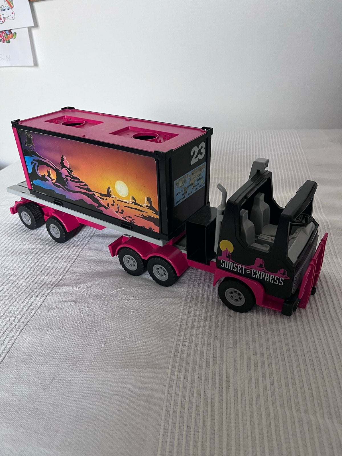 Playmobil Sunset Express Vrachtwagen met Container, Ophalen of Verzenden, Gebruikt