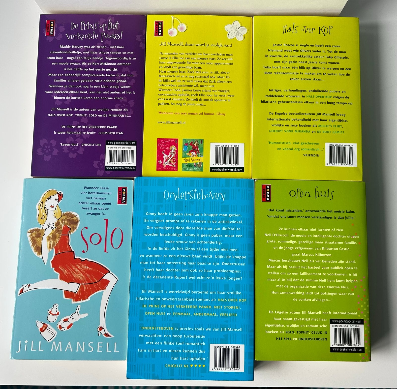 6 Jill Mansell boeken - Lichte gebruikssporen, Ophalen of Verzenden, Gelezen