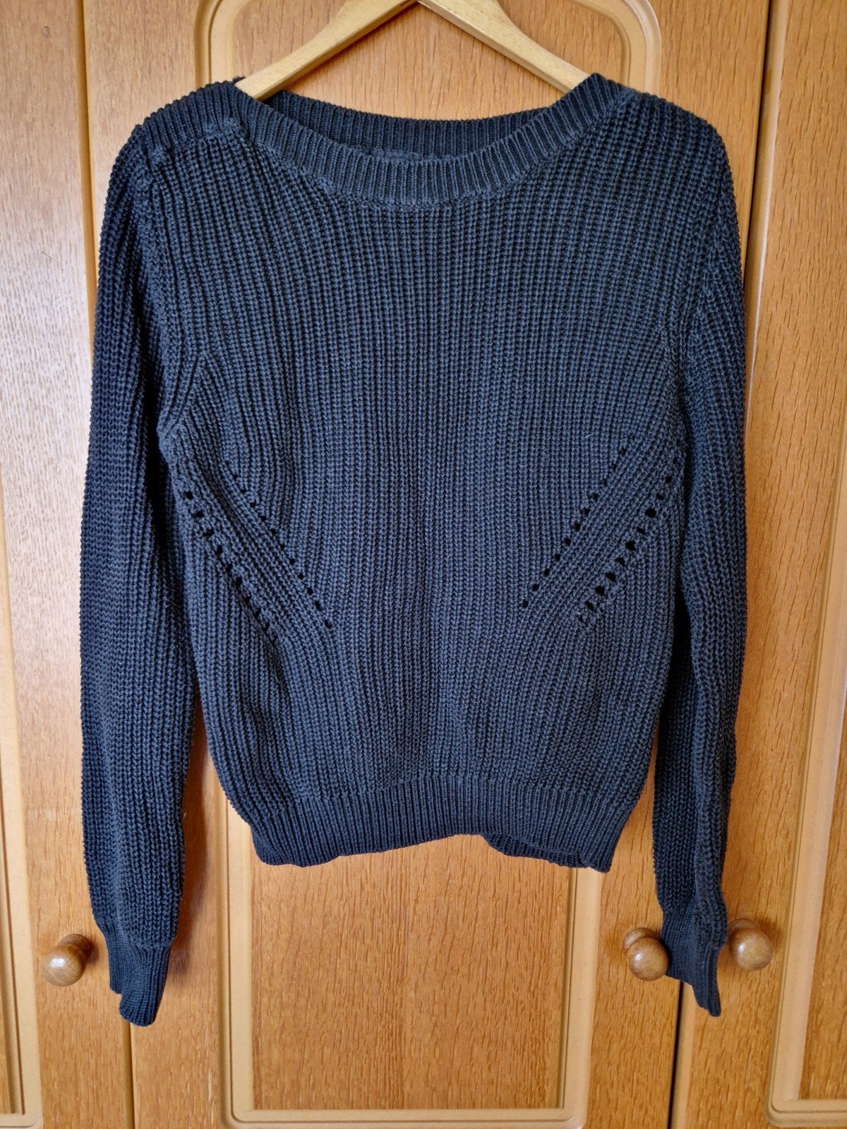 Hema zwarte gebreide trui maat M, Kleding | Dames, Truien en Vesten, Maat 38/40 (M), Zwart, Ophalen of Verzenden, Gedragen