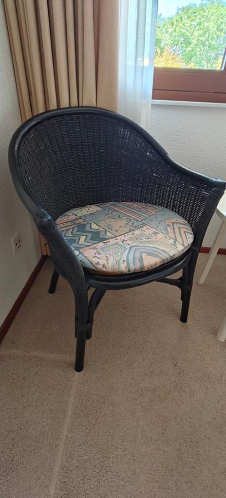 2 rieten stoelen met kussens, Ophalen of Verzenden