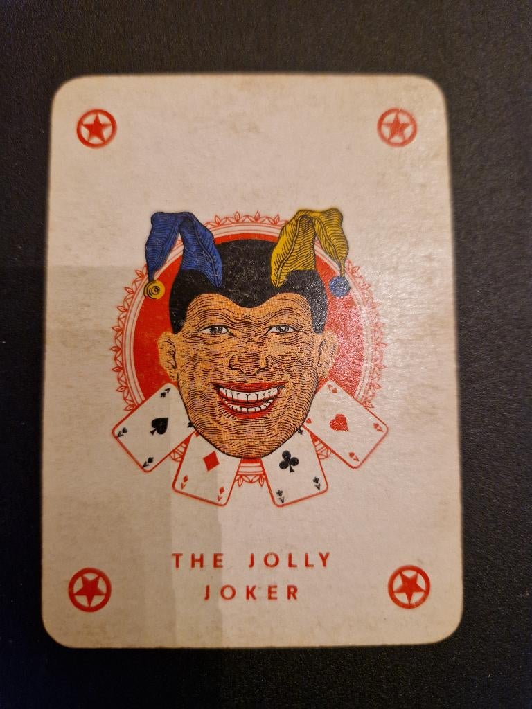 vintage “Jolly Joker” speelkaart – Dal Negro  +/-1950, Verzamelen, Speelkaarten, Jokers en Kwartetten, Zo goed als nieuw, Joker(s)