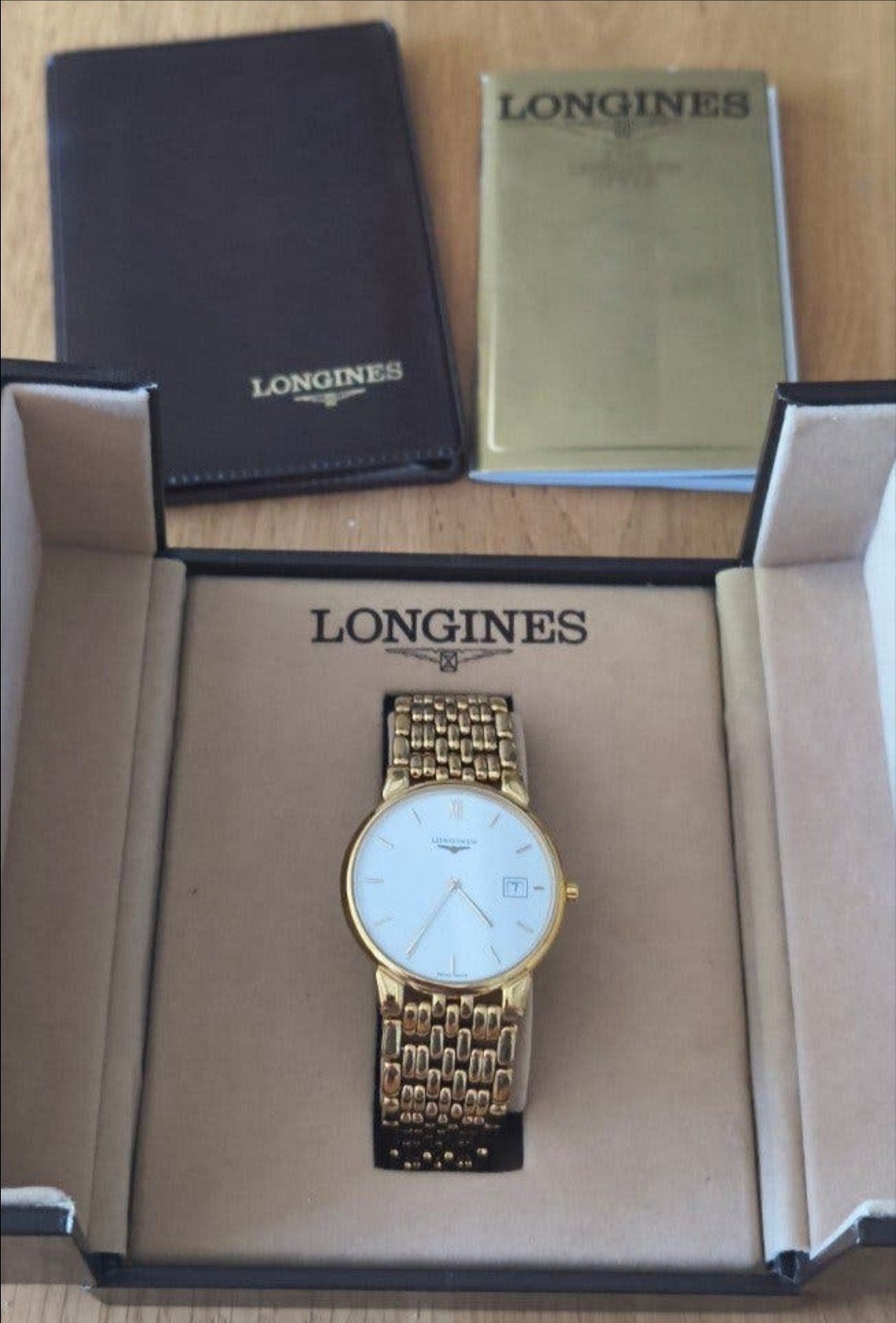 Longines la grande classique met Doos, Overige merken, Staal, Staal, Polshorloge