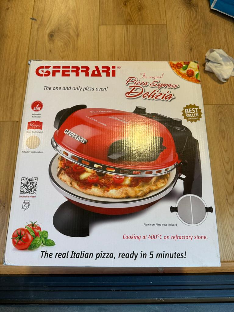 G3 Ferrari Pizza Express Delizia Pizzaoven, Ophalen, Minder dan 45 cm, Pizzaoven, Vrijstaand