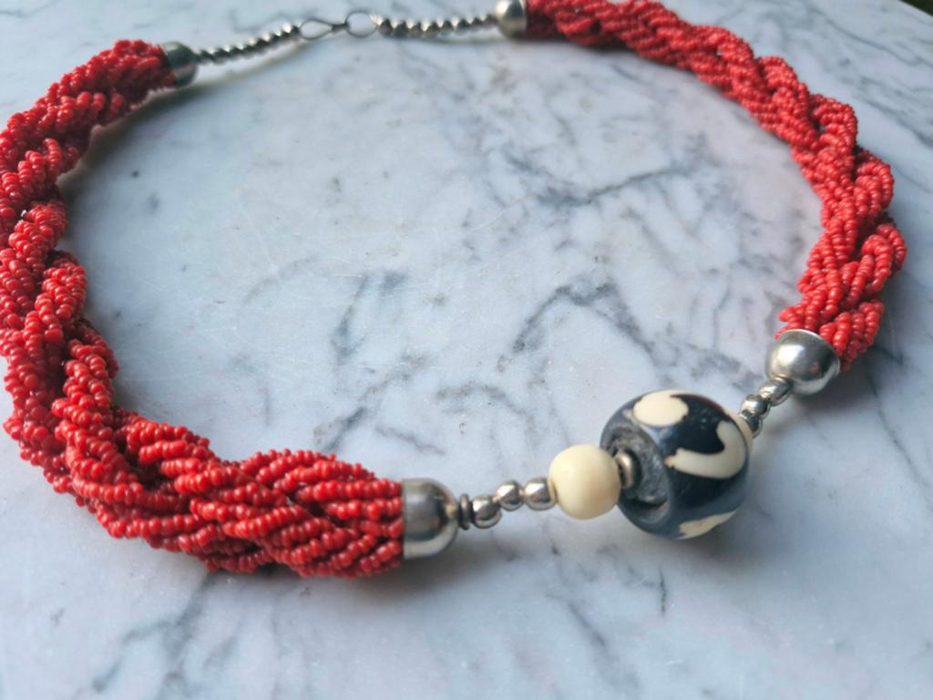 Antieke Tribal ketting, Sieraden, Tassen en Uiterlijk, Antieke sieraden, Ophalen of Verzenden, Overige materialen, Ketting