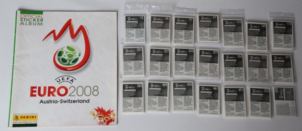 Panini UEFA EURO 2008 - complete set (losse stickers), Ophalen of Verzenden, Nieuw, Buitenlandse clubs, Poster, Plaatje of Sticker