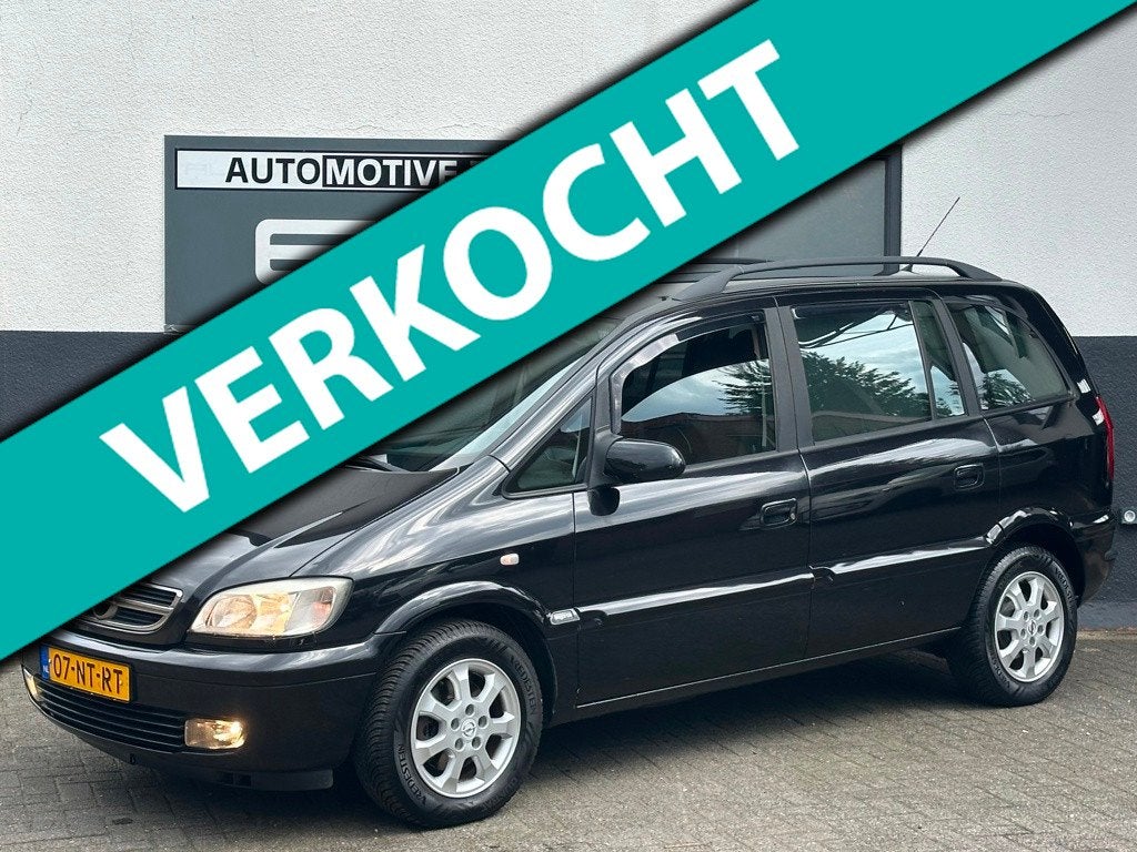 Opel Zafira 1.8-16V Elegance | AIRCO | TREKHAAK |7-persoons, Auto's, Traction-control, Gebruikt, 4 cilinders, Zwart