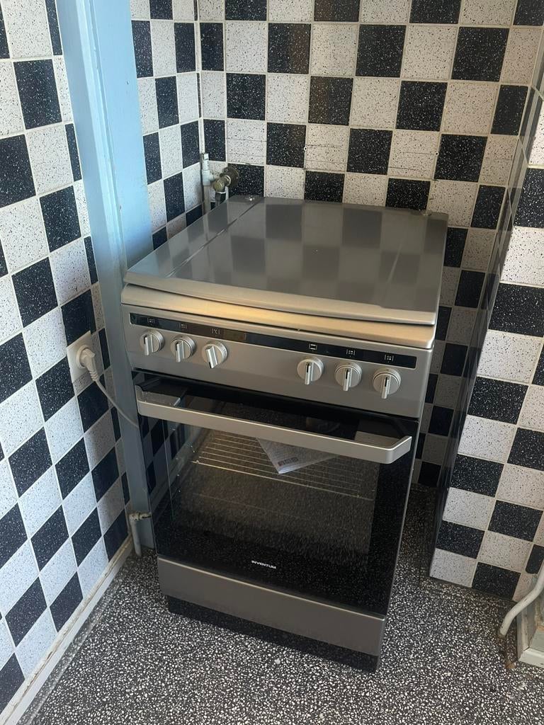 Inventum elektrisch gasfornuis, Ophalen, 4 kookzones, Zo goed als nieuw, Gas