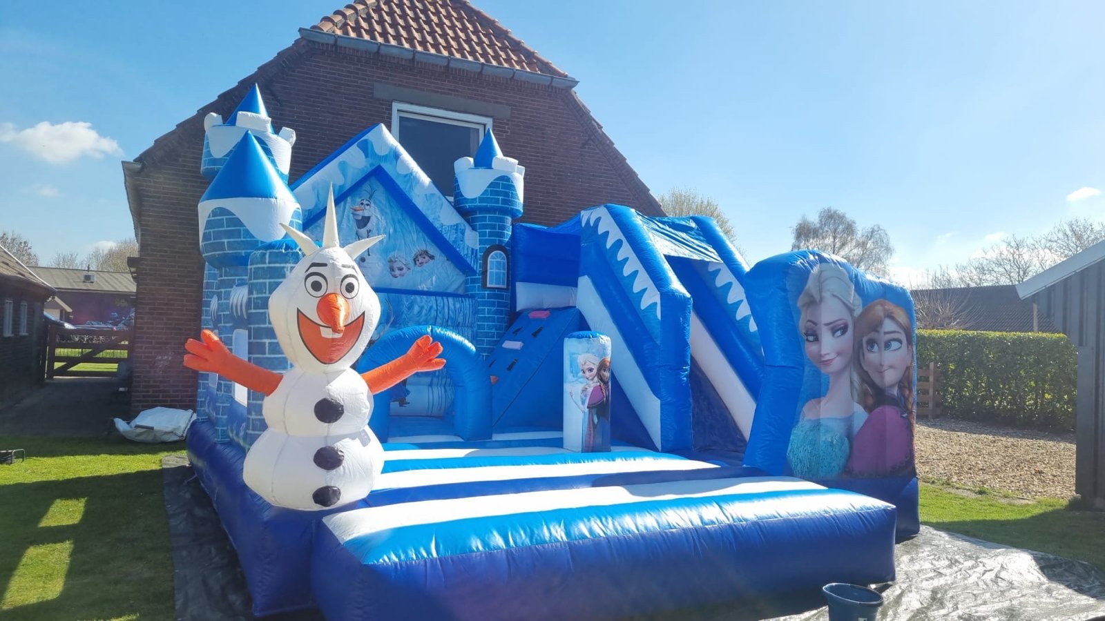 Foto 3 van Frozen Springkussen met glijbaan te huur