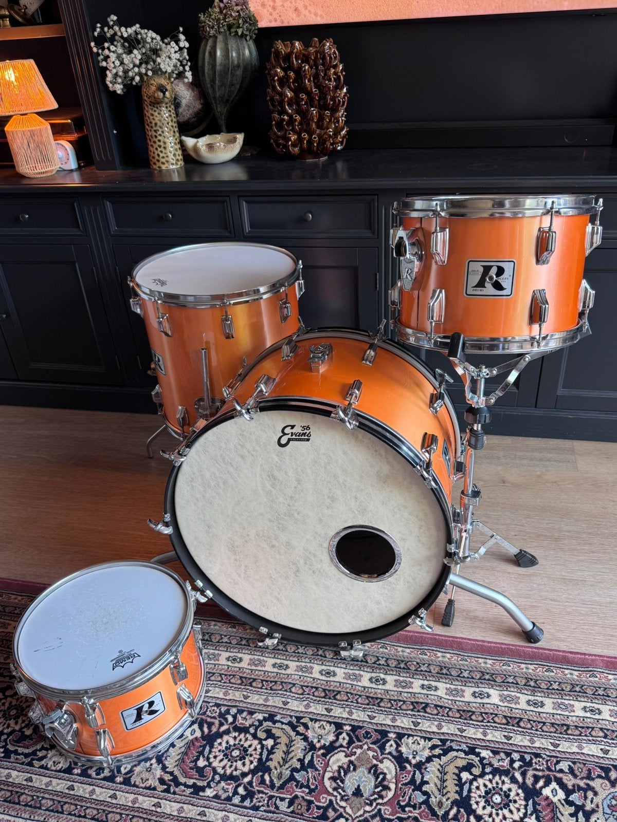 Rogers Big R USA 1978 vintage drumstel – 22/12/13/16, Ophalen, Gebruikt, Overige merken
