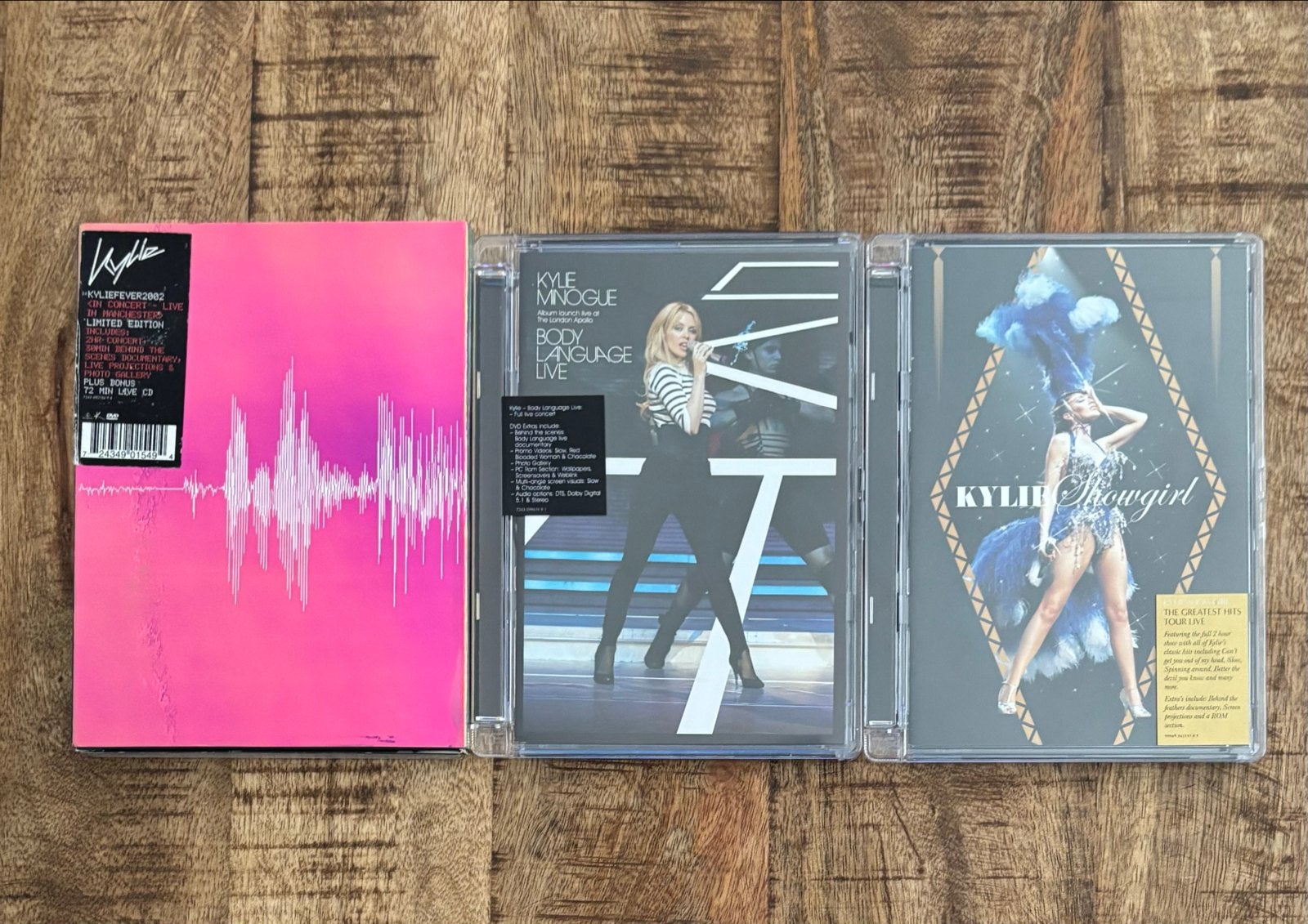 Kylie Minogue DVD Collectie: Fever2002, Body Language, Showg, Alle leeftijden, Engels, Ophalen of Verzenden, Zo goed als nieuw